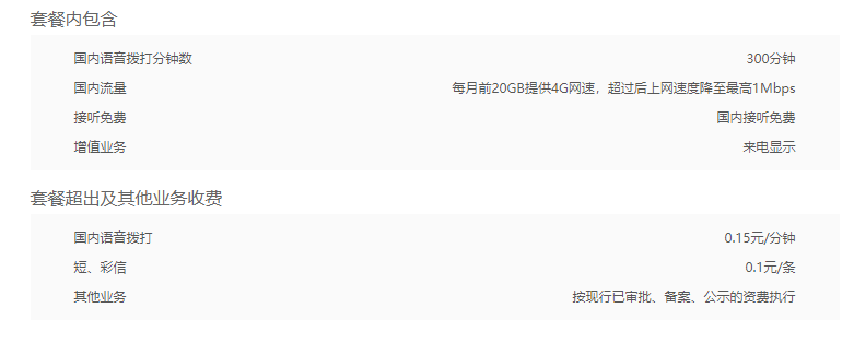 江门联通冰激凌套餐99元资费